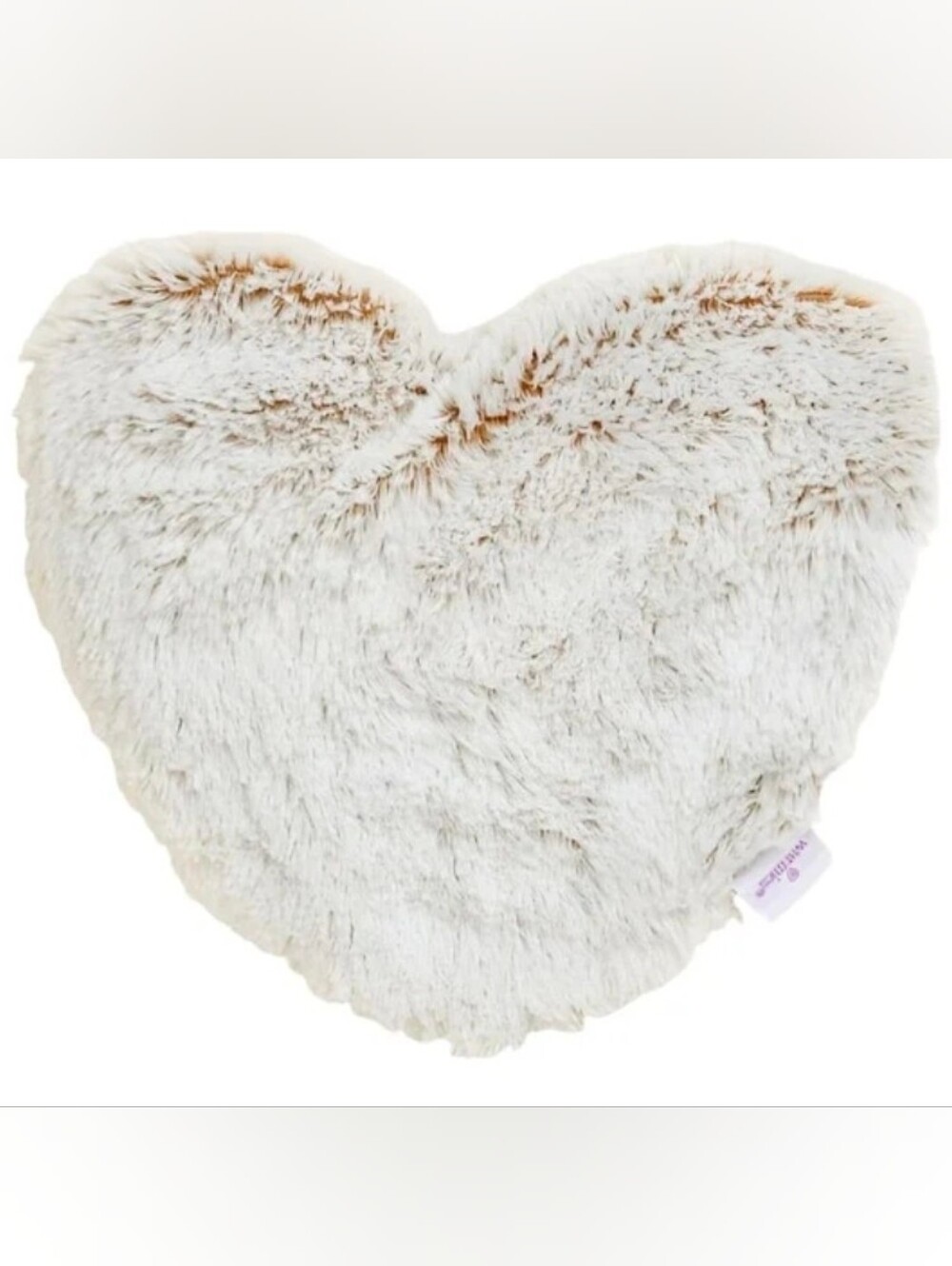 Marshmallow Brown Warmies Heart Shaped 11x10"